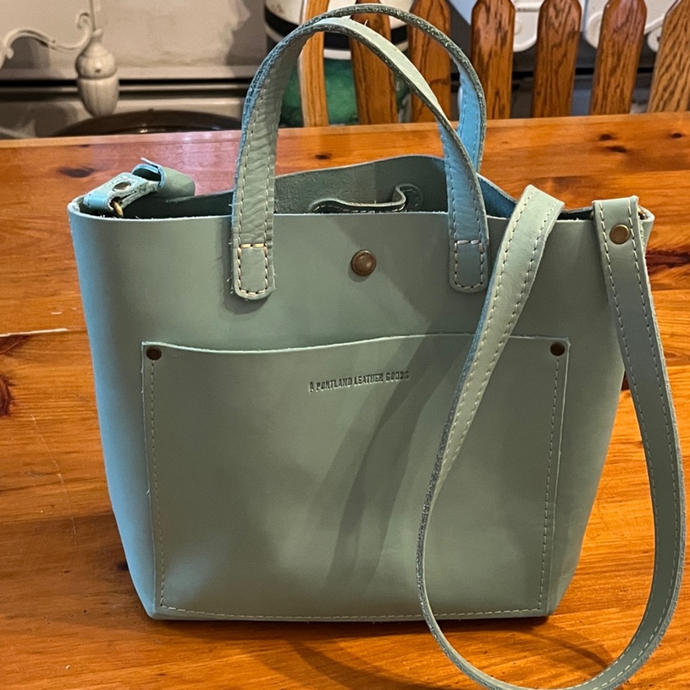 Mint green Portland Leather Mini Crossbody